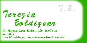 terezia boldizsar business card