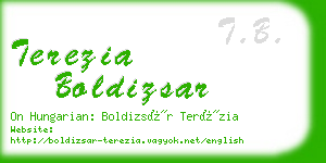 terezia boldizsar business card